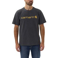 Carhartt Men's Core Logo T-Shirt Short Sleeve Carbon Heather