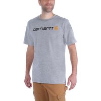 Carhartt Men's Core Logo T-Shirt Short Sleeve Heather Grey