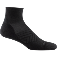 Darn Tough Men's Run Quarter Ultra-Lightweight with Cushion Black