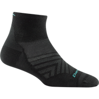 Darn Tough Women's Run Quarter No Cushion Ultra-Lightweight Sock Black