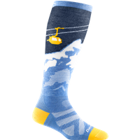 Darn Tough Women's Yeti Over-the-Calf Lightweight Ski & Snowboard Sock No Cushion Midnight