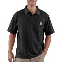 Carhartt Men's Loose Fit Midweight Short-Sleeve Pocket Polo Black