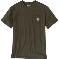 Carhartt Men's K87 Pocket Short Sleeve T-Shirt Burnished Logs Heather