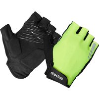 Gripgrab Women's Ride Padded Short Finger Summer Gloves Yellow Hi-vis