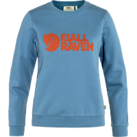 Fjällräven Women's Fjällräven Logo Sweater Dawn Blue/Terracotta Brown