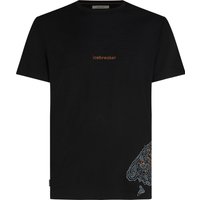 Icebreaker Men's Merino 150 Tech Lite Short Sleeve Scoop Tee 30th Anniversary Black