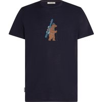 Icebreaker Men's Merino 150 Tech Lite Ss Tee Bear Tour Midnight Navy