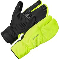Gripgrab Ride Windproof Deep Winter Lobster Gloves Yellow Hi-Vis