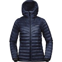 Bergans Women's Rabot Light Down Jacket Hood Navy Blue