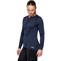 Bergans Women's Lysebu Wool Henley Navy Blue