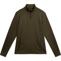J.Lindeberg Men's Aerial 1/4 Zip Midlayer Forest Green