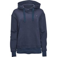 Knowledge Cotton Apparel Women's Daphne Basic Badge Hoodie Total Eclipse