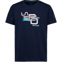 La Sportiva Men's Stripe Cube T-Shirt Deep Sea