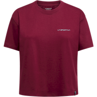 La Sportiva Women's Trilogy Crop T-Shirt Redwood/Limestone