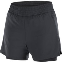 Salomon Women's Shkout Core 2in1 4" Shorts Deep Black