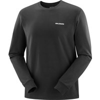 Salomon Men's Salomon Logo Long Sleeve Tee Deep Black