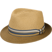 Stetson Licano Toyo Trilby Straw Hat Brown