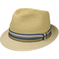 Stetson Licano Toyo Trilby Straw Hat Light Beige