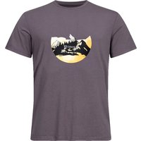 Urberg Men's Printed Tree Tee Plum Kitten/mountain
