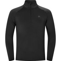 Hellner Men's Core Running Halfzip LS Tee Black Beauty