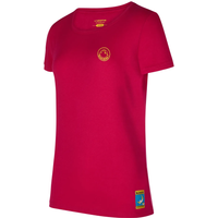 La Sportiva Women's Climbing On The Moon T-Shirt Fucsia/Giallo