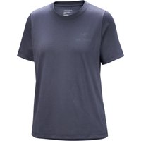 Arc'teryx Women's Kragg Sl Cotton Emblem Crew Shortsleeve Dark Stratus