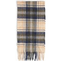 Barbour Unisex New Check Scarf Sand Beige Plaid