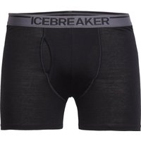 Icebreaker Men's Anatomica Boxers With Fly Black/monsoon