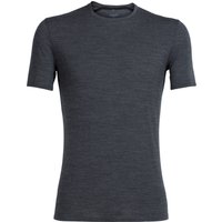 Icebreaker Men's Anatomica Shortsleeve Crewe Jet Hthr-011
