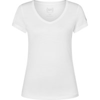 super.natural Women's Base V-Neck Tee 140 Fresh White