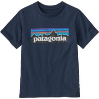 Patagonia Kids' P-6 Logo T-Shirt New Navy