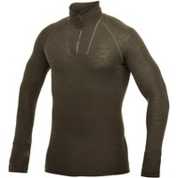 Woolpower Men's Zip Turtleneck Lite  Pine Green