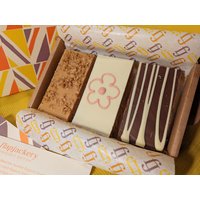 Mother's Day Flapjack Trio | Raspberry & White Chocolate | Millionaire Hearts | Salted Caramel Brownie | Handmade In Devon | Gluten Free | Artisan