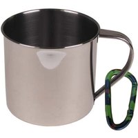 Fluchtbecher Edelstahl 500ml mit Karabiner