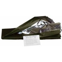 Survivaldecke Oliv-Silber