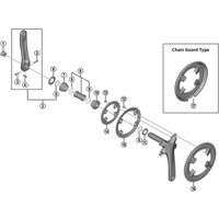 Freewheel Shimano Spares FC-M552 inner gear fixing bolt, M8 x 8.5 mm, pack of 4 | Extra 10% off for BC Members, money back guarantee + FREE Delivery options & Returns