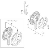 Freewheel Shimano Spares FC-M131 crank arm cap | Extra 10% off for BC Members, money back guarantee + FREE Delivery options & Returns