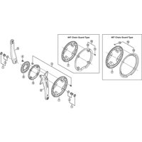Freewheel Shimano Spares FC-M431-8 chain guard and fixing bolts for 48T | Extra 10% off for BC Members, money back guarantee + FREE Delivery options & Returns