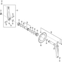 Freewheel Shimano Spares FC-M640 gear fixing bolt unit -M8 x 8.5 mm, set of 4 | Extra 10% off for BC Members, money back guarantee + FREE Delivery options & Returns