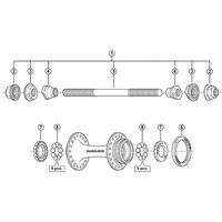 Freewheel Shimano Dura-Ace Track HB-7710 rear Track hub dust cap | Extra 10% off for BC Members, money back guarantee + FREE Delivery options & Returns
