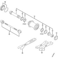 Freewheel Shimano Spares HB-M988 complete hub axle | Extra 10% off for BC Members, money back guarantee + FREE Delivery options & Returns