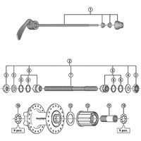 Freewheel Shimano Spares FH-A550 right hand cone and seal ring M10 x 15 mm | Extra 10% off for BC Members, money back guarantee + FREE Delivery options & Returns