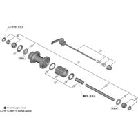 Freewheel Shimano Spares FH-HG20 complete axle 146 mm | Extra 10% off for BC Members, money back guarantee + FREE Delivery options & Returns