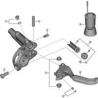 Freewheel Shimano Spares BL-M820 lever axle bush A and B | Extra 10% off for BC Members, money back guarantee + FREE Delivery options & Returns