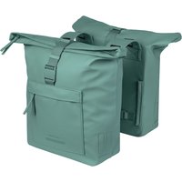 Freewheel Basil Brooklyn Double Pannier Bag 41L silvergreen | Extra 10% off for BC Members, money back guarantee + FREE Delivery options & Returns