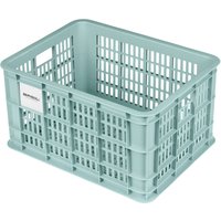 Freewheel Basil bicycle crate L, 40L, recycled synthetic, silver blue | Extra 10% off for BC Members, money back guarantee + FREE Delivery options & Returns
