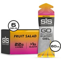 Freewheel Science In Sport GO Energy Gel multiPack - box of 6 gels - fruit salad | Extra 10% off for BC Members, money back guarantee + FREE Delivery options & Returns