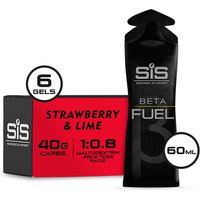 Freewheel Science In Sport Beta Fuel Energy Gel - box of 6 gels - strawberry and lime | Extra 10% off for BC Members, money back guarantee + FREE Delivery options & Returns
