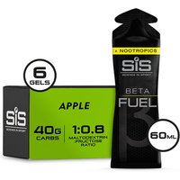 Freewheel Science In Sport Beta Fuel Energy Gel +Nootropics - box of 6 gels - apple | Extra 10% off for BC Members, money back guarantee + FREE Delivery options & Returns