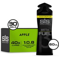Freewheel Science In Sport Beta Fuel Energy Gel +Nootropics - box of 30 gels - apple | Extra 10% off for BC Members, money back guarantee + FREE Delivery options & Returns